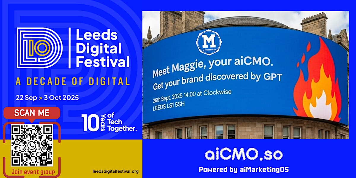 AI.CMO.SO at Leeds Digital Festival